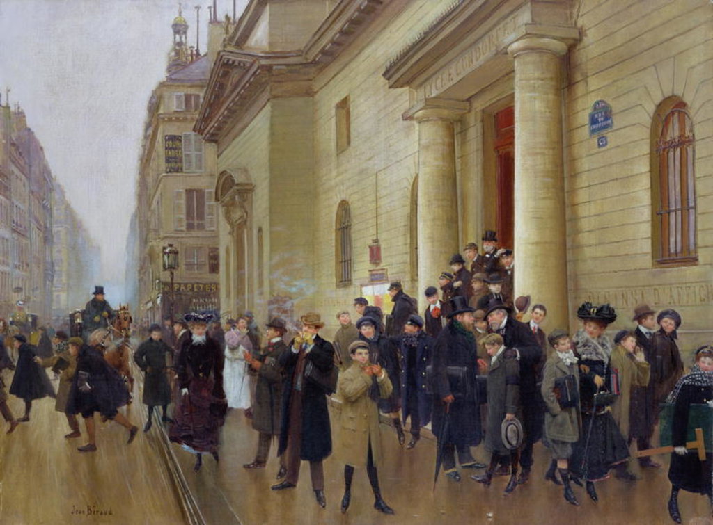 Detail of Leaving the Lycee Condorcet, 1903 by Jean Beraud