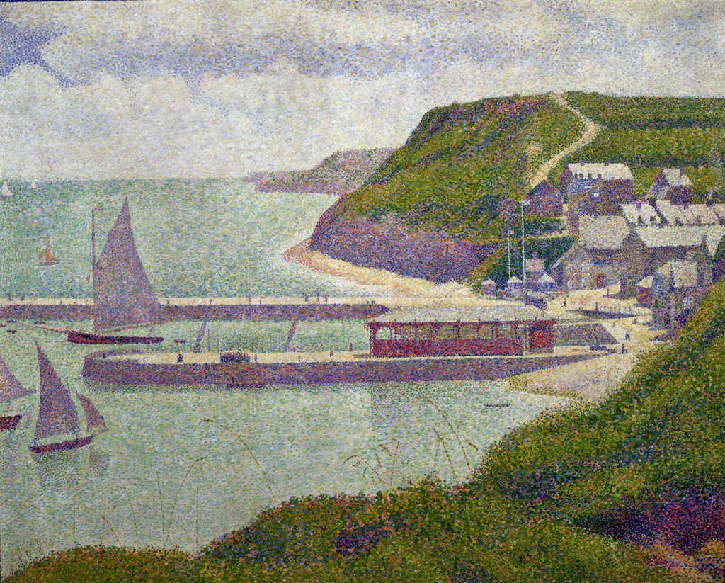 Detail of Harbour at Port-en-Bessin at High Tide, 1888 by Georges Pierre Seurat