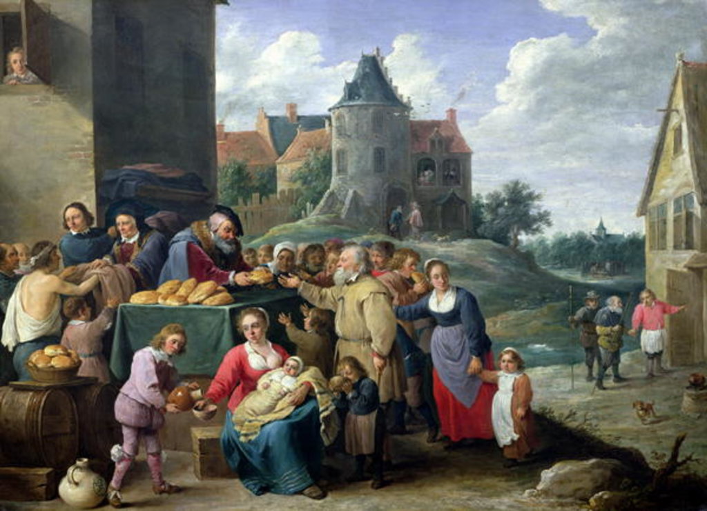 Detail of The Seven Acts of Mercy by David the Younger Teniers
