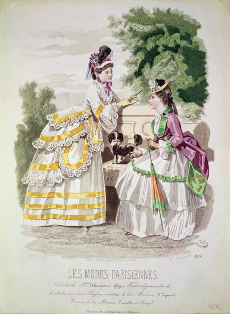 Detail of Female fashions by French School