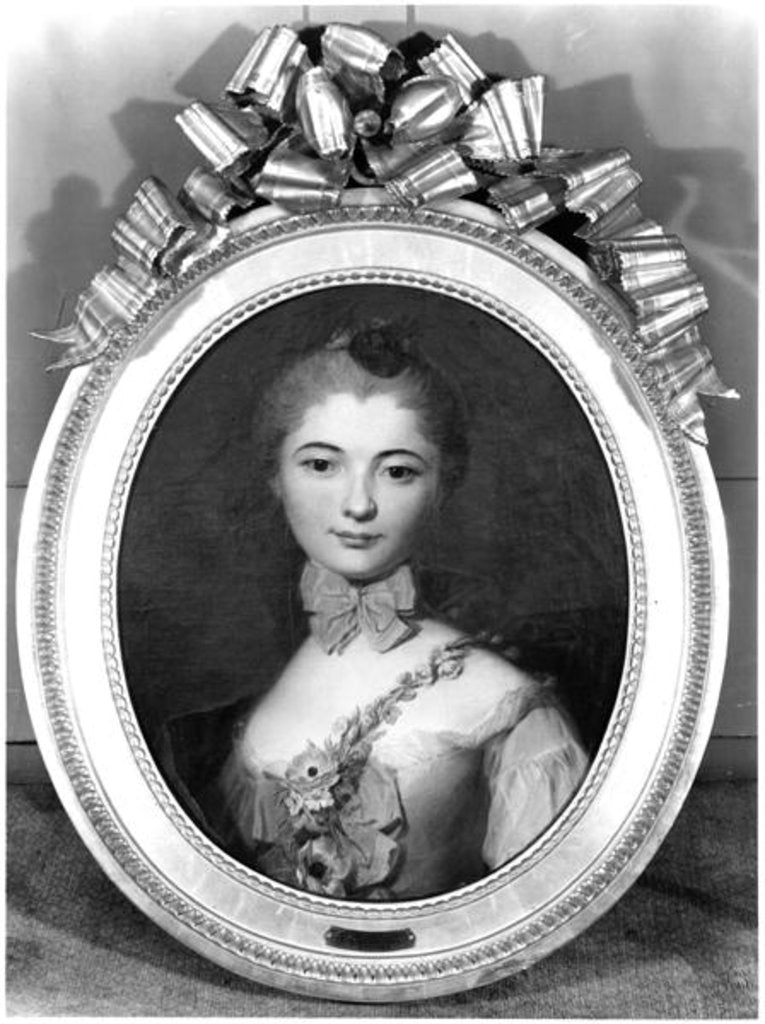 Detail of Portrait of Louise Honorine Crozat du Chatel Duchess of Choiseul by Francois Boucher