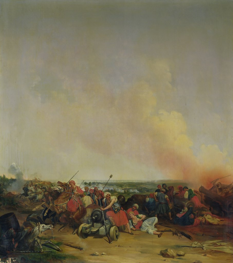 Detail of Battle of Sidi-Ferruch, 14th June 1830 by Jean-Baptiste-Prudent Carbillet