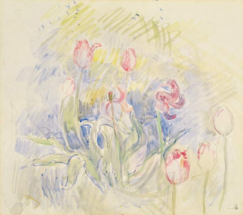 Detail of Tulips, 1890 by Berthe Morisot