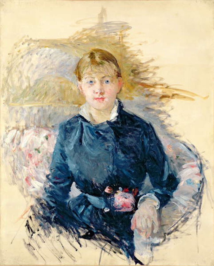 Detail of Portrait of Louise Riesener, 1881 by Berthe Morisot