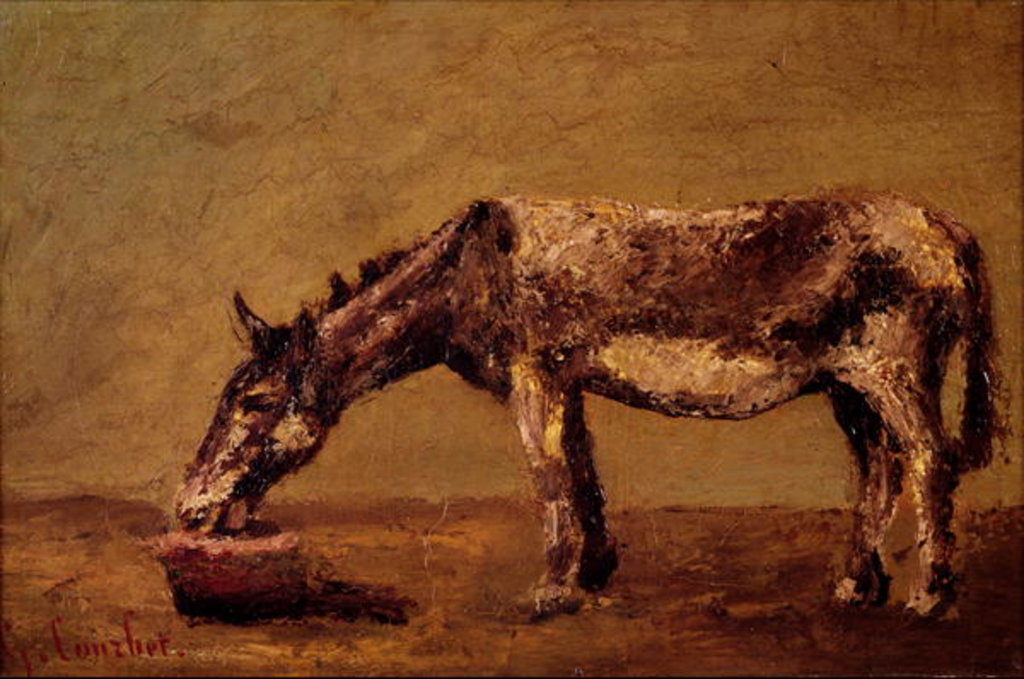 Detail of The Donkey by Gustave Courbet