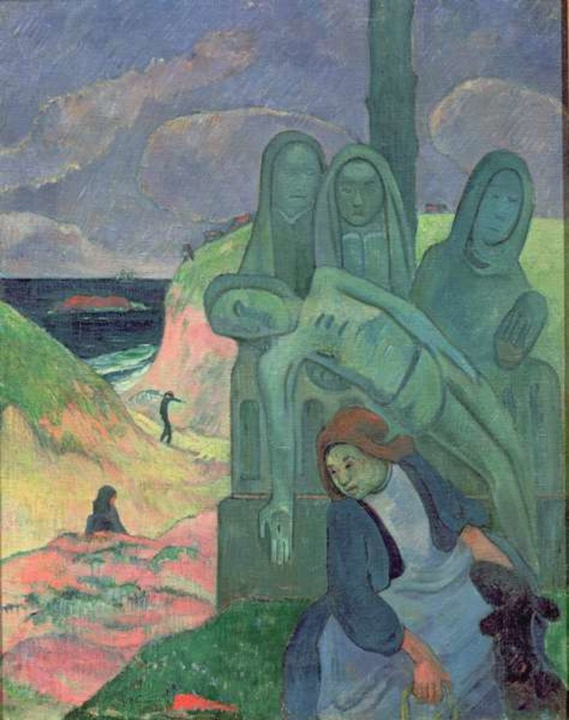 Detail of The Green Christ (Breton Calvary) by Paul Gauguin