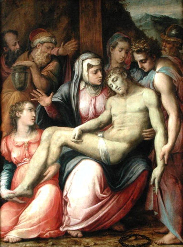 Detail of The Deposition by Giorgio Vasari