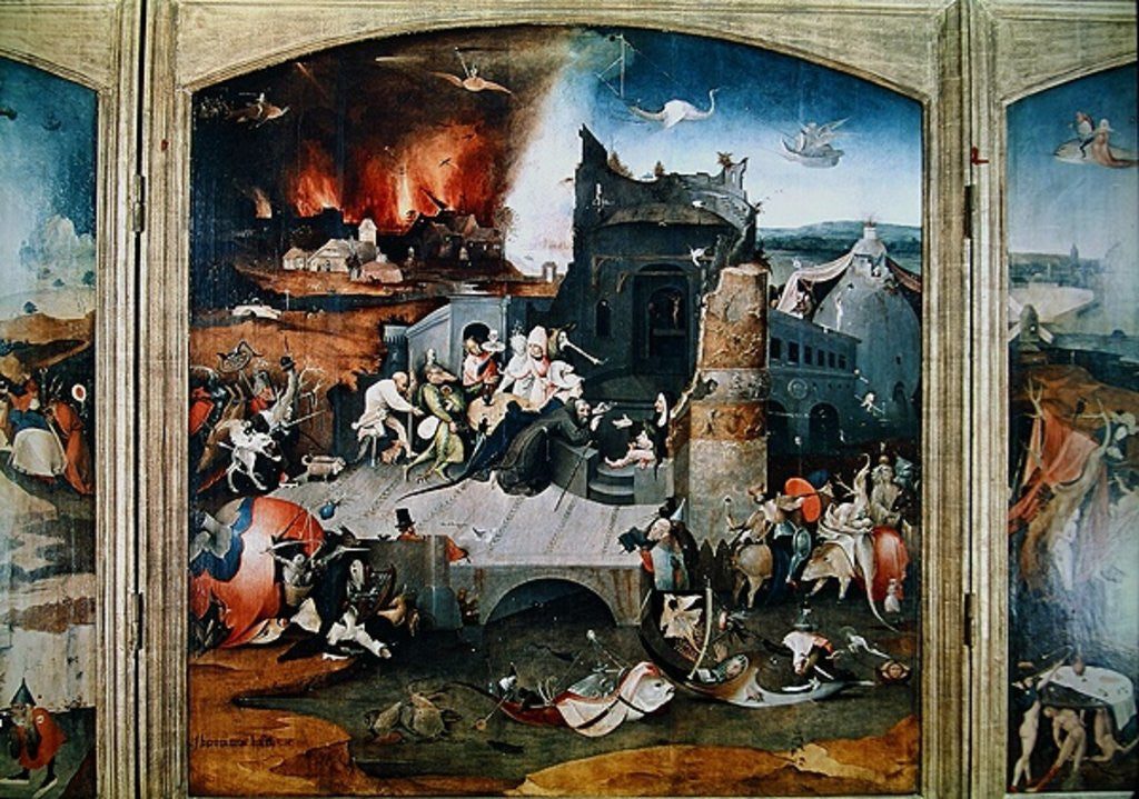 Central Panel of the Triptych of the Temptation of St. Anthony by Hieronymus Bosch