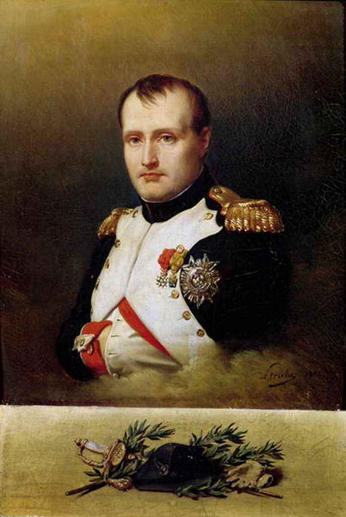 Detail of Portrait of Napoleon I by Charles Auguste Steuben