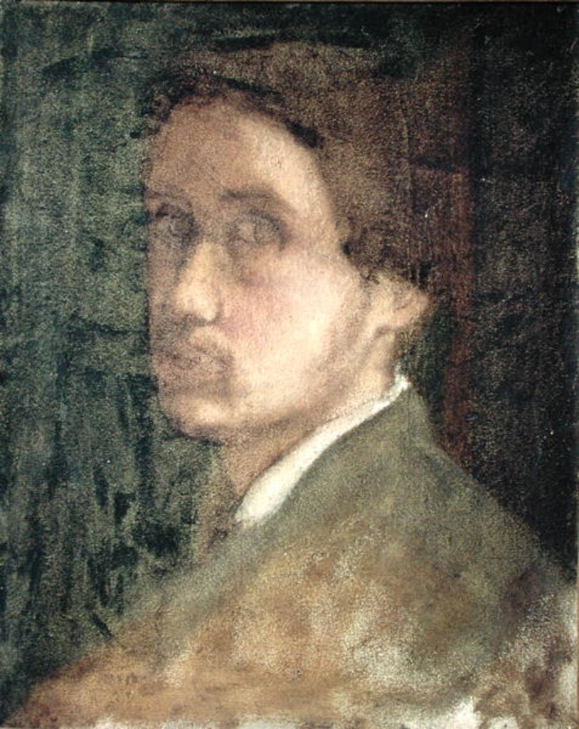 Detail of Self Portrait by Edgar Degas