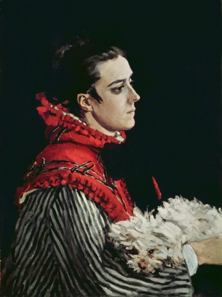 Detail of Camille Monet in a Red Cape, 1866 by Claude Monet
