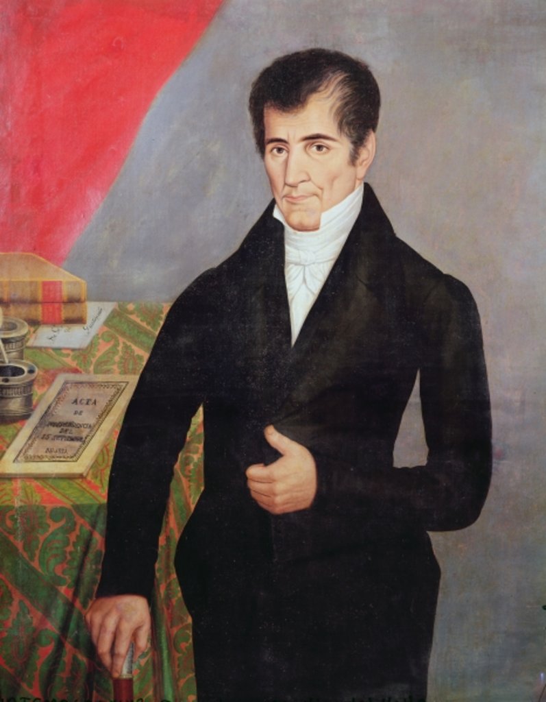 Detail of Don Jose Cecilio del Valle by Guatemalan School