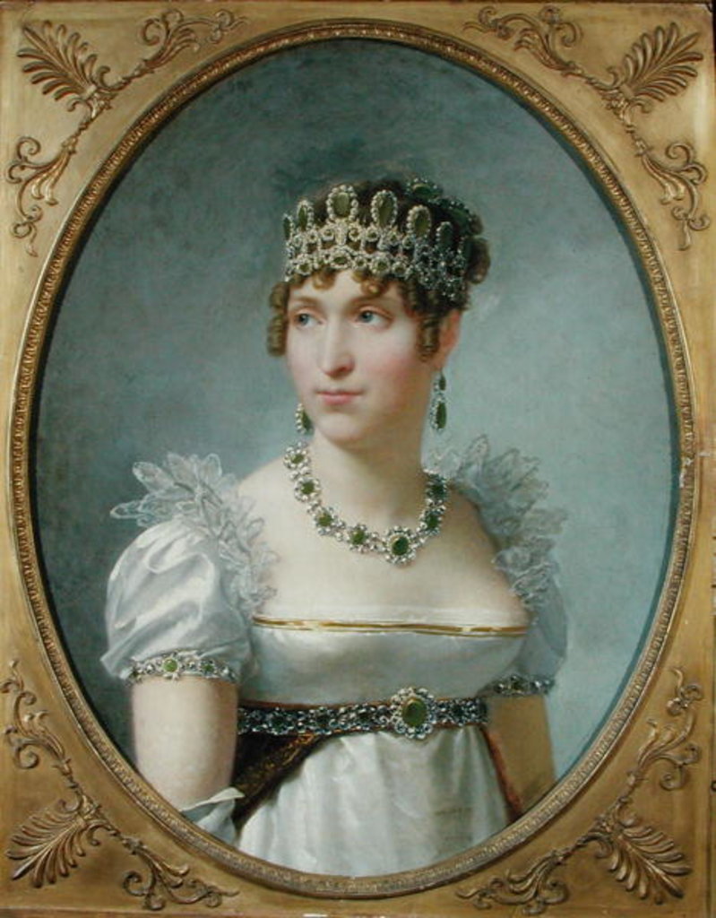 Detail of Hortense de Beauharnais by Jean-Baptiste Regnault