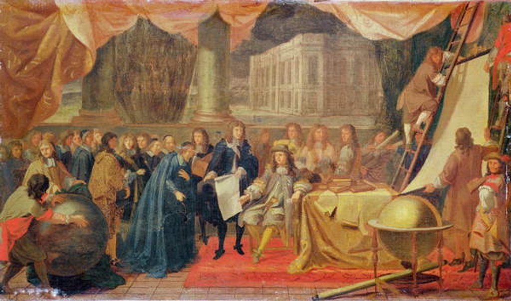 Detail of Study for The Establishment of the Academie des Sciences in 1666 and the Foundation of the Observatory in 1667 by Charles Le Brun