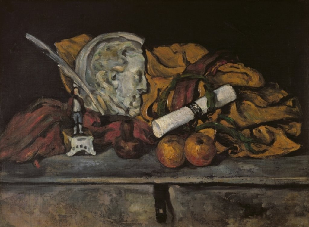 Detail of Still Life of the Artist's Accessories by Paul Cezanne