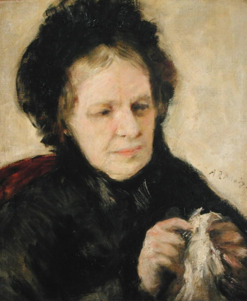 Detail of Madame Theodore Charpentier c.1869 by Pierre Auguste Renoir