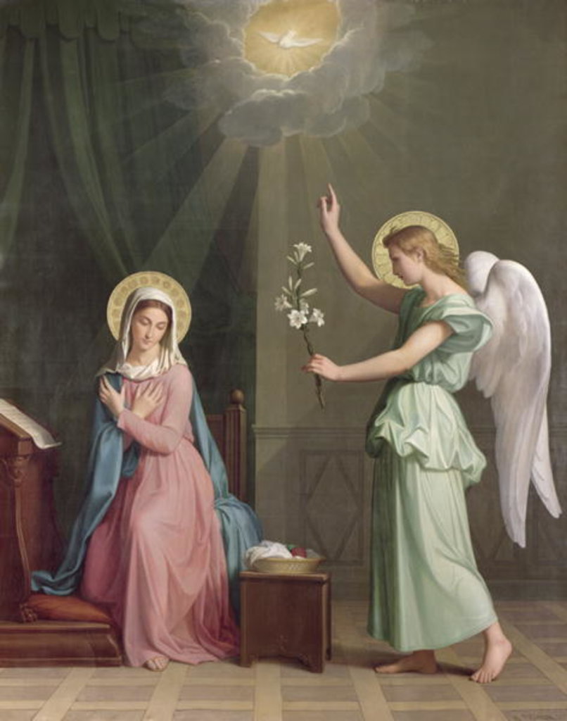 Detail of The Annunciation, 1859 by Auguste Pichon
