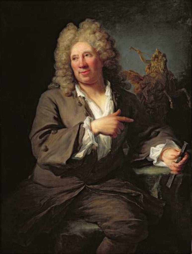 Detail of Antoine Coysevox 1711 by Gilles Allou