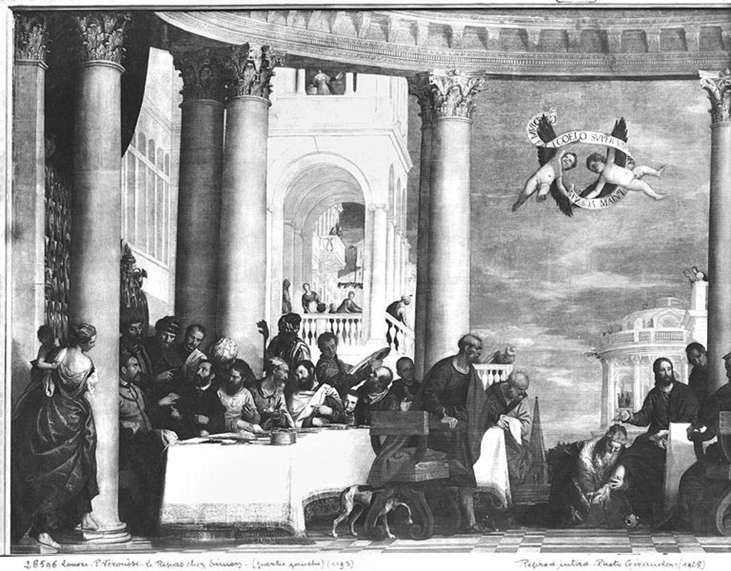 Detail of The Meal at the House of Simon the Pharisee, detail of the left hand side, 1570 by Veronese