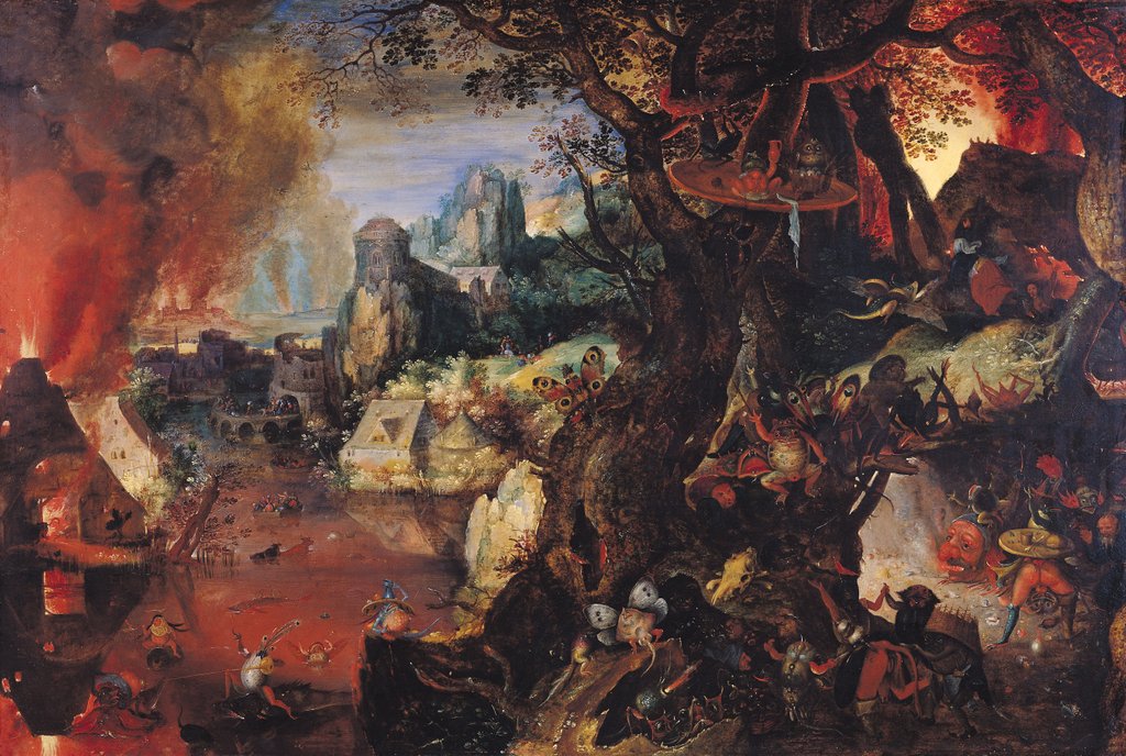Detail of The Temptation of St. Anthony by Pieter Schoubroeck