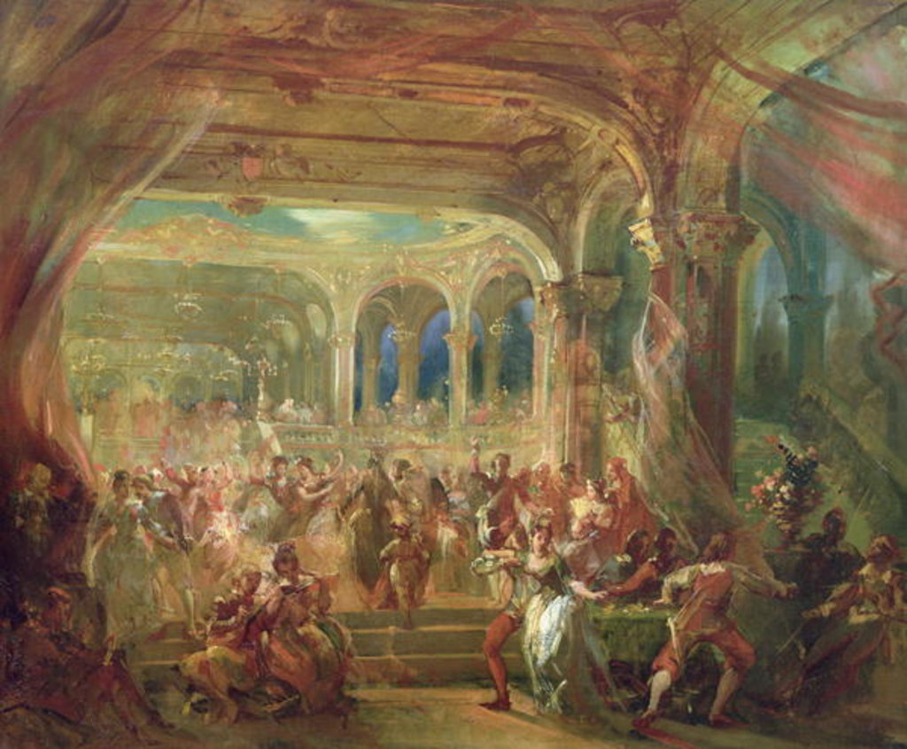 Detail of Ball at the Opera de Paris during the Second Empire by French School