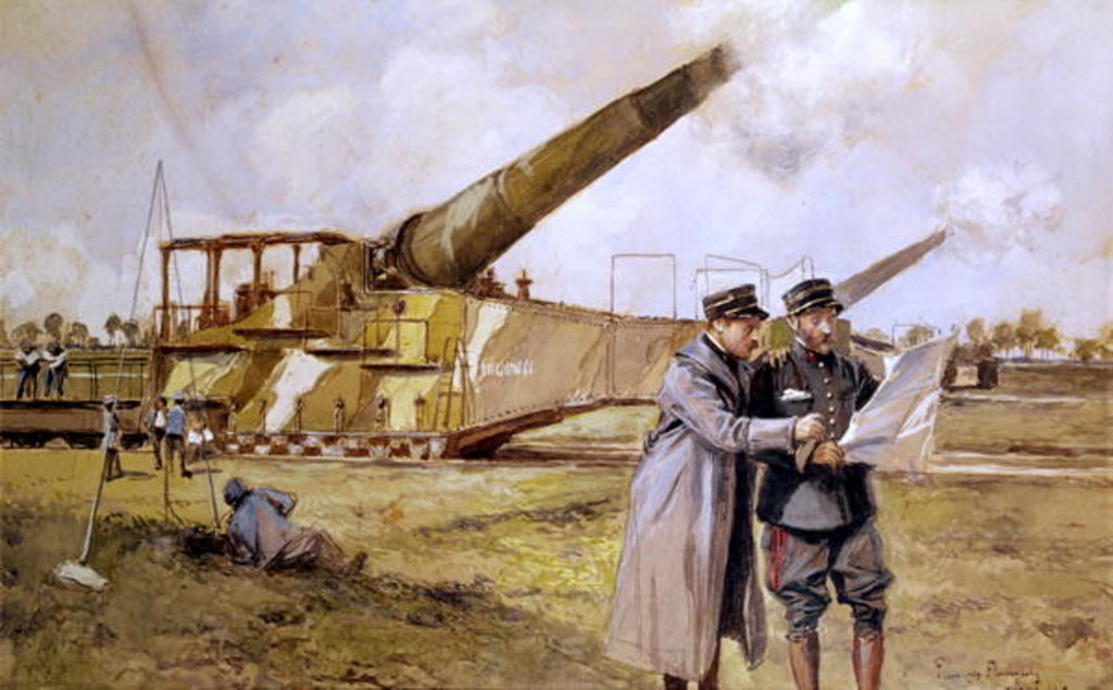 Detail of Heavy Artillery on the Railway, October 1916 by Francois Flameng