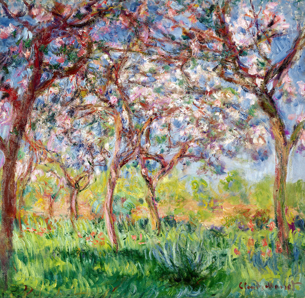 Detail of Springtime in Giverny, 1903 by Claude Monet