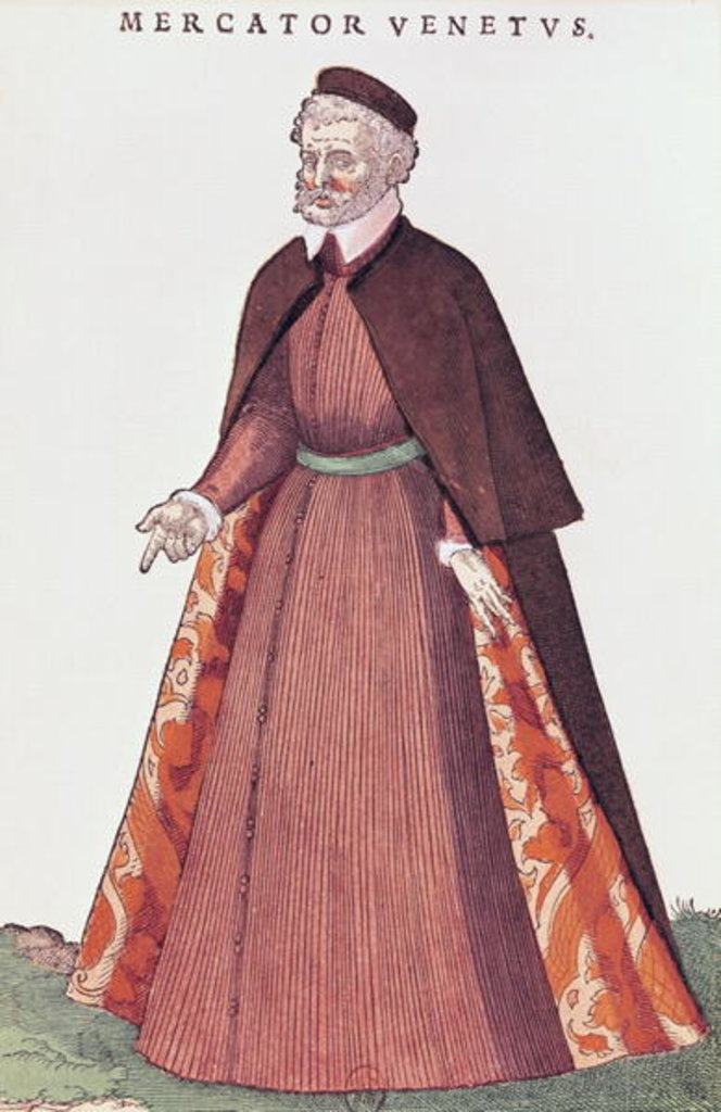 Detail of A Venetian Merchant by French School