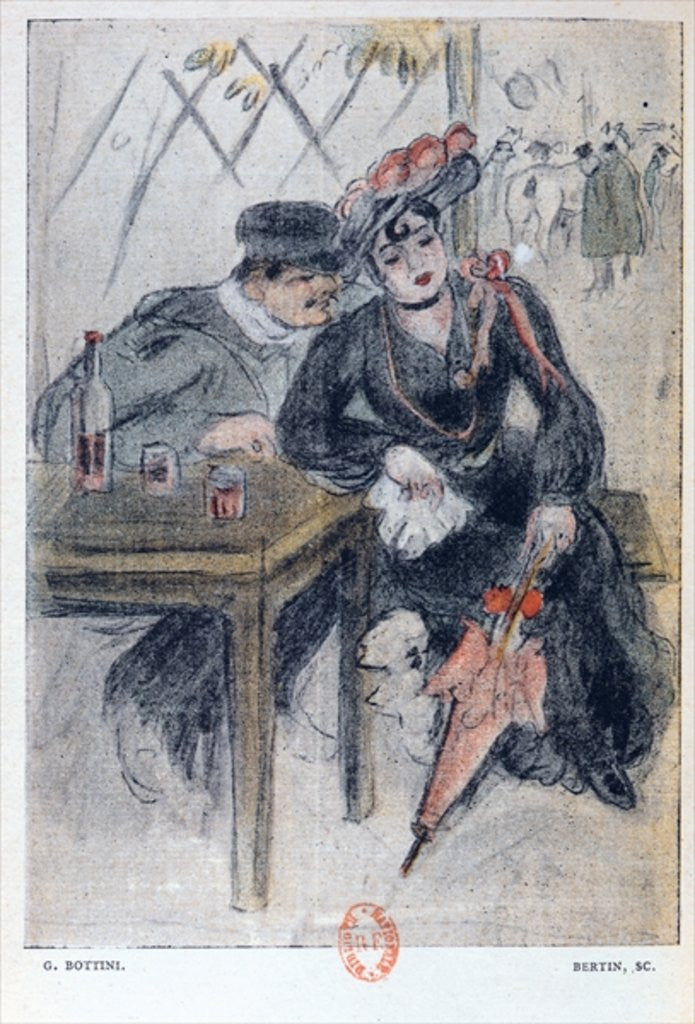 Detail of A Prostitute and her Client by Georges Bottini