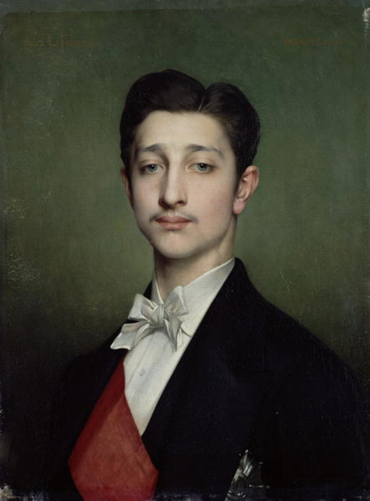 Detail of Eugene-Louis-Napoleon Bonaparte by Jules Joseph Lefebvre