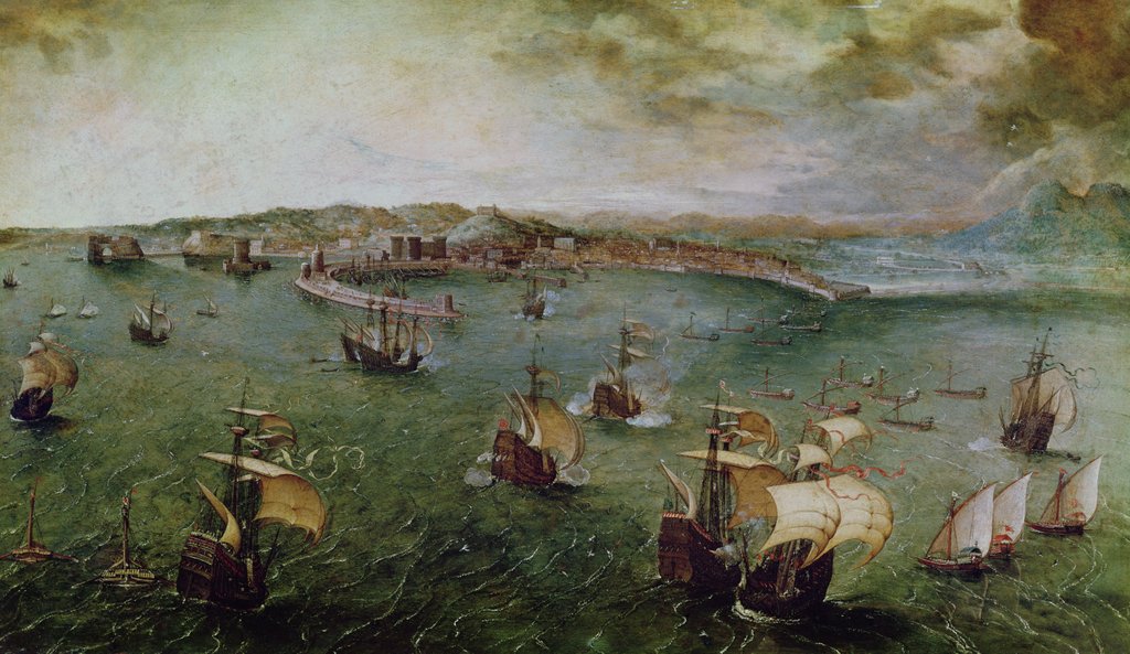 Detail of View of the Port of Naples, c.1558 by Pieter the Elder Bruegel