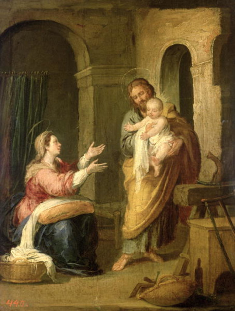 Detail of The Holy Family, c.1660-70 by Bartolome Esteban Murillo
