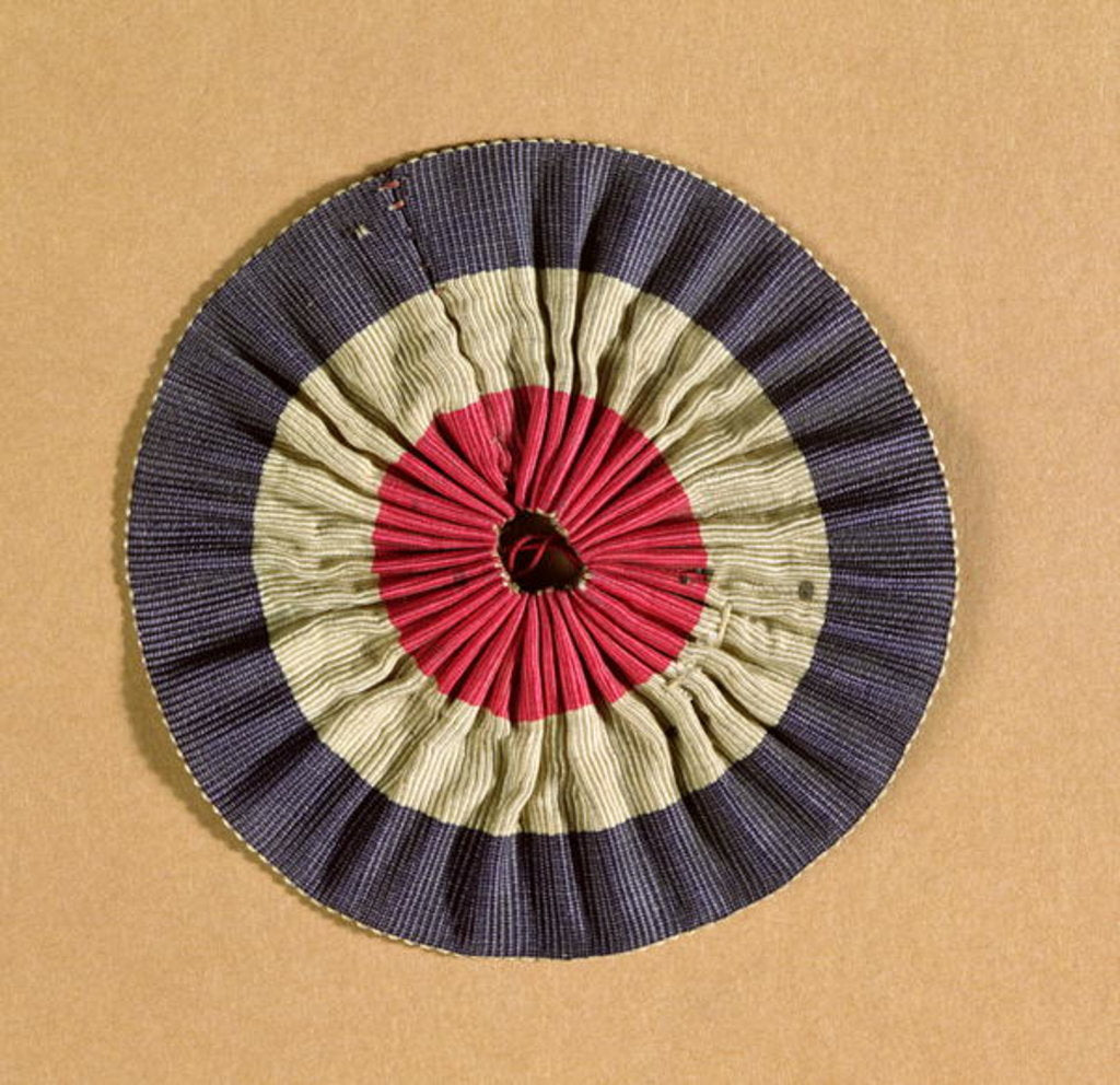 Detail of Tricolore rosette by French School