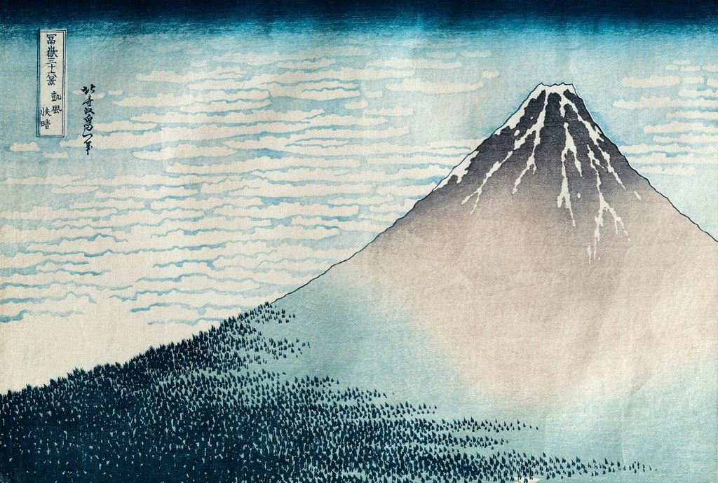Detail of Fuji in Clear Weather by Katsushika Hokusai