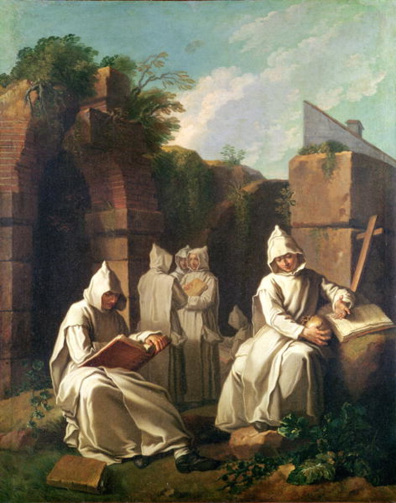 Detail of Carthusian Monks in Meditation by Etienne Jeaurat