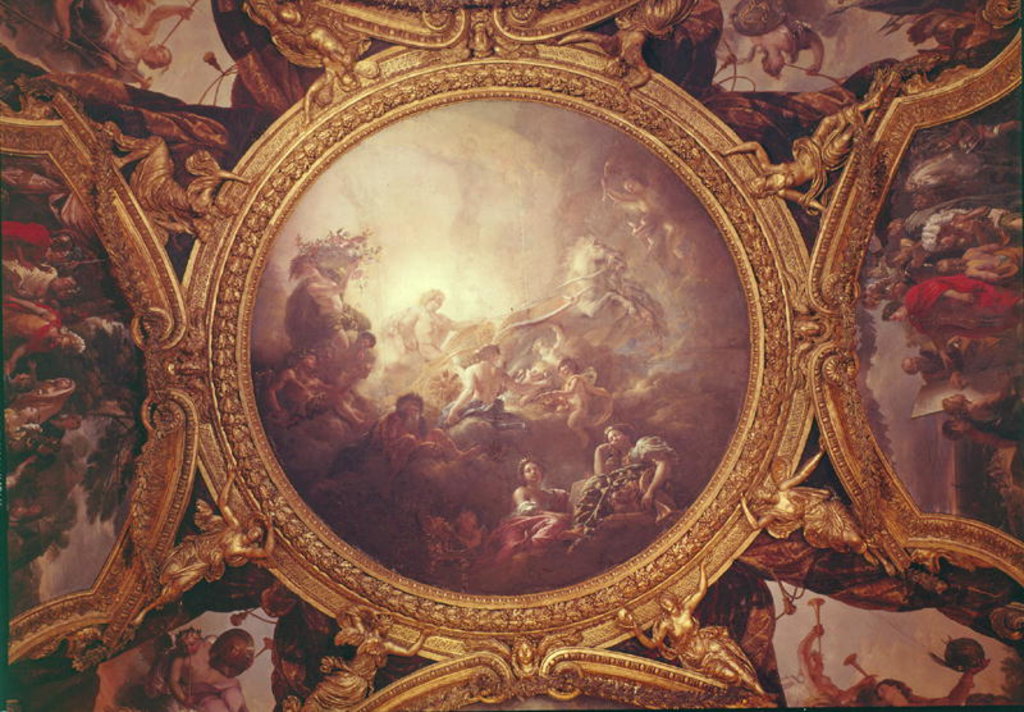 Detail of The Chariot of Apollo, ceiling painting from the Salon of Apollo by Charles de Lafosse