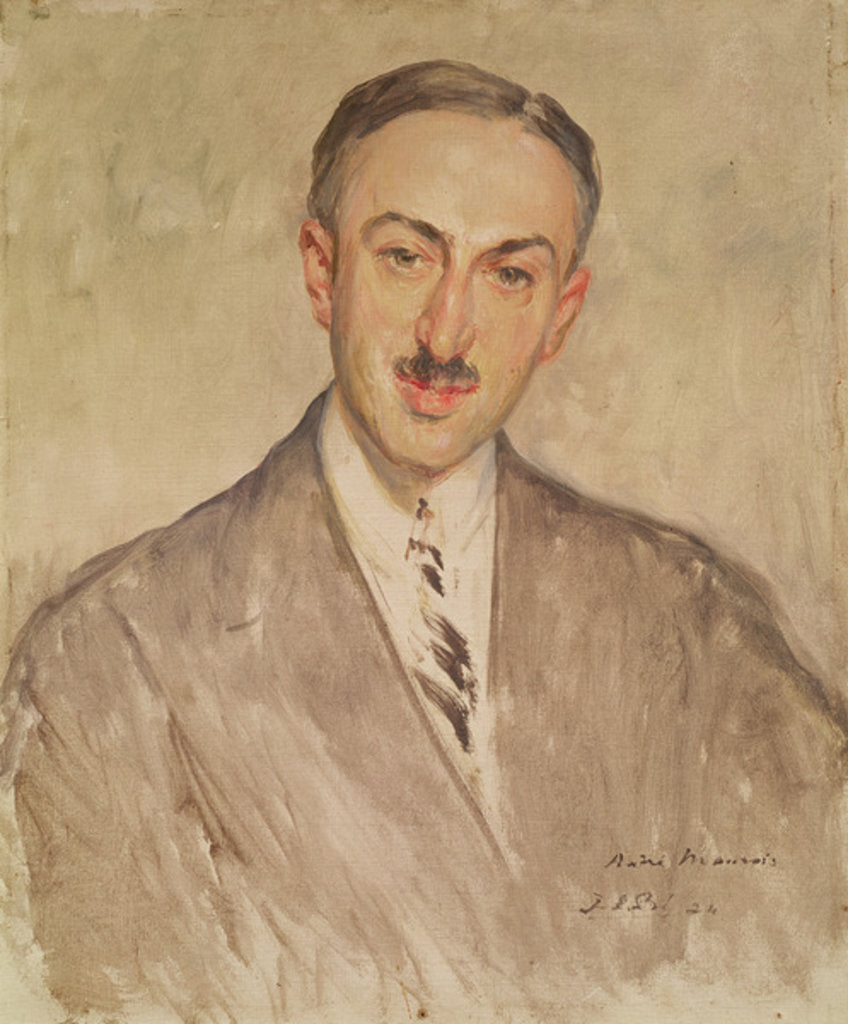 Detail of Study for the Portrait of Andre Maurois 1924 by Jacques-Emile Blanche