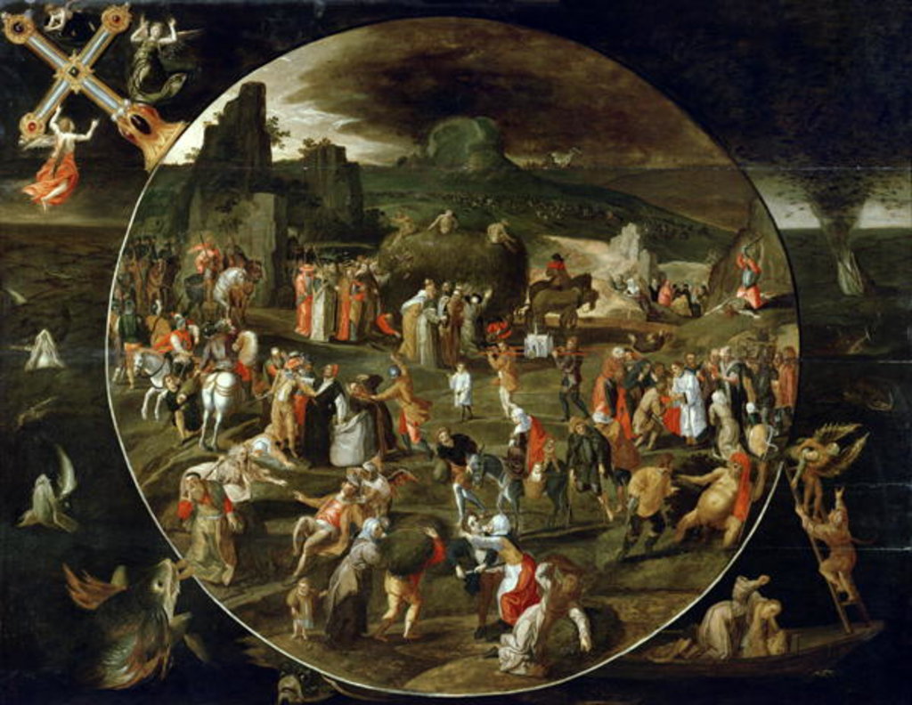 Detail of The Haywain, Allegory of the Vanity of the World by Gillis Mostaert
