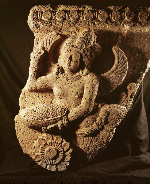 Detail of Relief depicting Dampati, Mauryan by Indian School