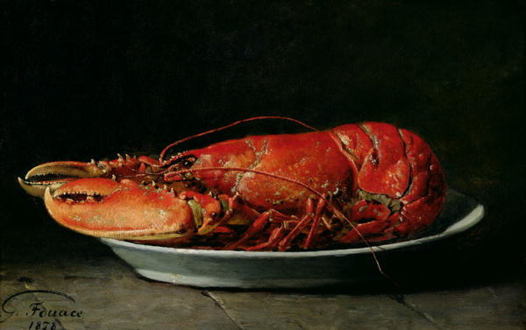 Detail of Lobster by Guillaume Romain Fouace