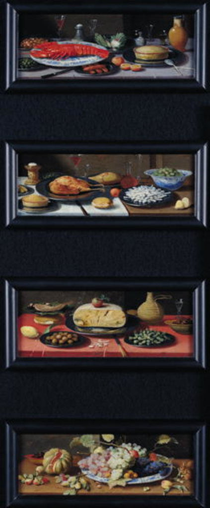 Detail of Four Still Lives of Food and Fruit by Jan van