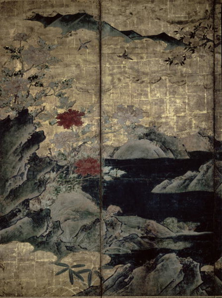Detail of Birds and Flowers of the Four Seasons by Kano Soshu