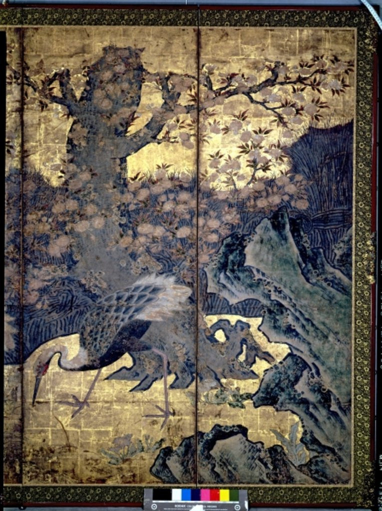 Detail of Birds and Flowers of the Four Seasons by Kano Soshu