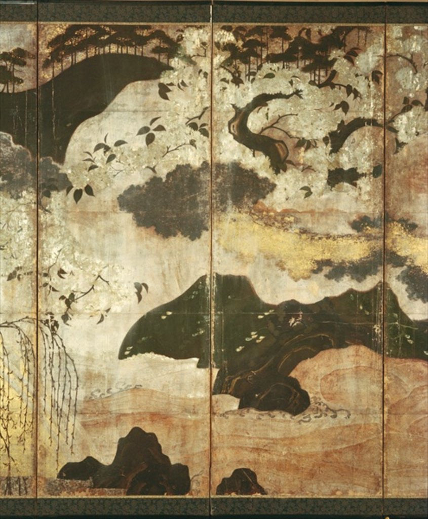 Detail of Sunny Landscape by Japanese School