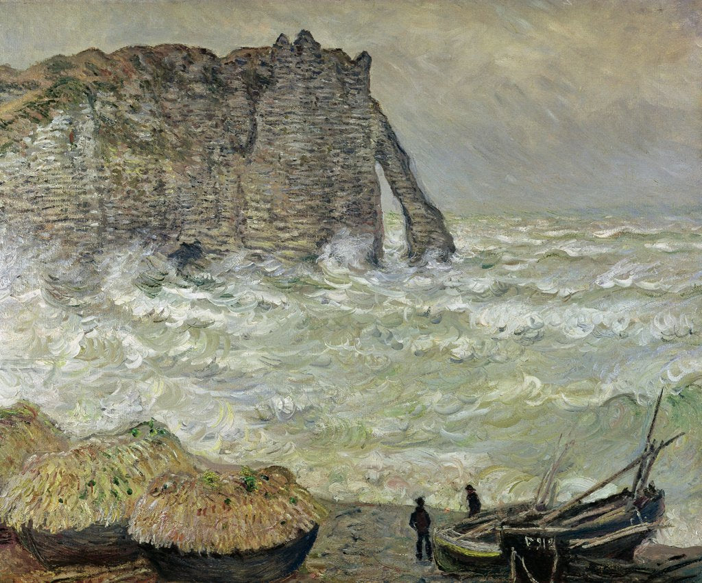 Detail of Rough Sea at Etretat, 1883 by Claude Monet