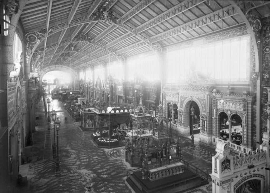 Detail of Gallery of the Various Industries, Universal Exhibition, Paris, 1889 by Adolphe Giraudon