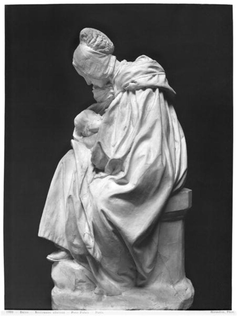 Detail of Boulonnaise Woman Feeding her Child by Aime Jules Dalou