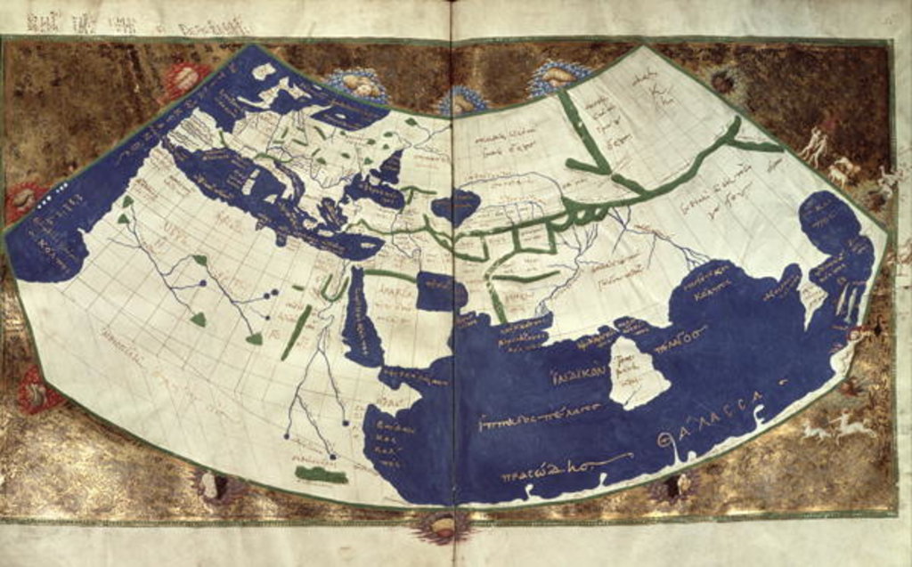 Detail of Map of the known world by Ptolemy