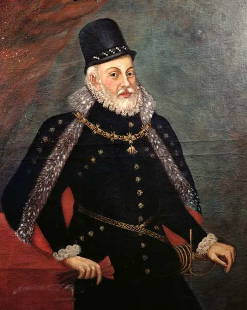 Detail of Portrait of Philip II of Spain by Spanish School