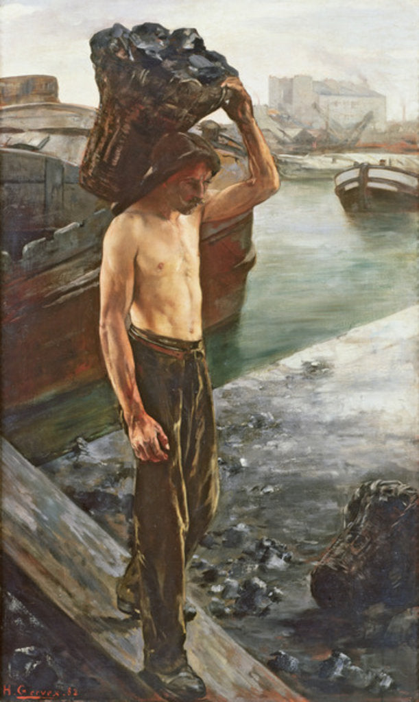 Detail of The Coal Carrier, 1882 by Henri Gervex